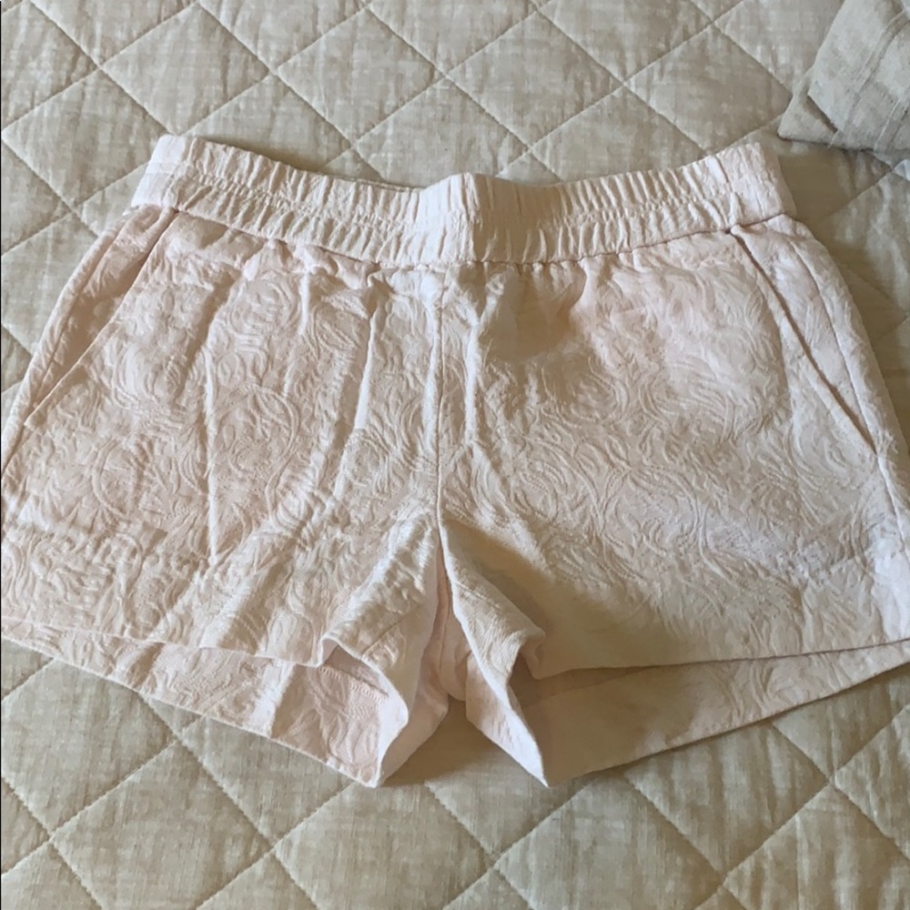 J Crew ballet pink paisley shorts